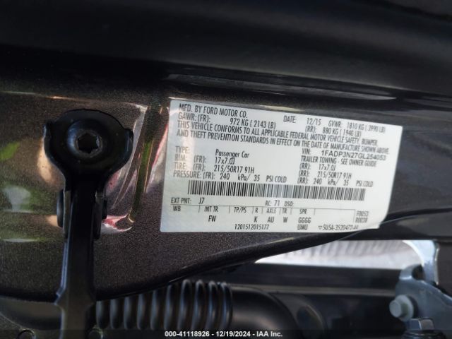 1FADP3N27GL254053 Ford Focus Titanium