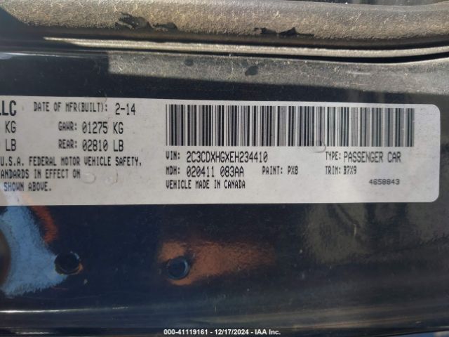 2C3CDXHGXEH234410 Dodge Charger Sxt