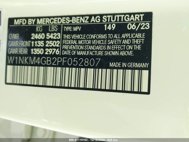 W1NKM4GB2PF052807 Mercedes-Benz Glc 300 Suv