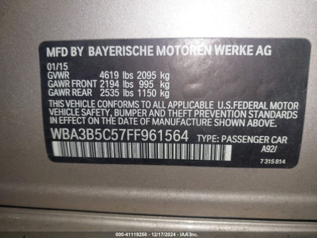 WBA3B5C57FF961564 BMW 328i Xdrive