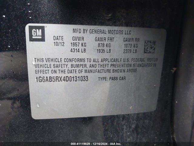 2013 CADILLAC ATS 1G6AB5RX4D0131033 Photo 8