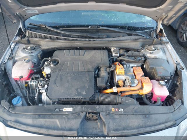 KMHLM4AJ5MU005379 Hyundai Elantra Hybrid Blue