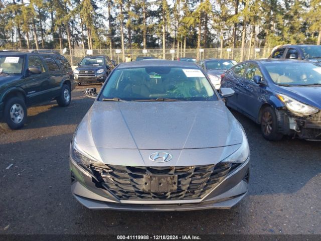 KMHLM4AJ5MU005379 Hyundai Elantra Hybrid Blue