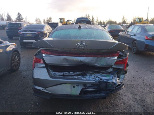 KMHLM4AJ5MU005379 Hyundai Elantra Hybrid Blue