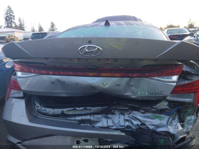 KMHLM4AJ5MU005379 Hyundai Elantra Hybrid Blue