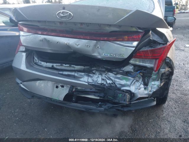 KMHLM4AJ5MU005379 Hyundai Elantra Hybrid Blue
