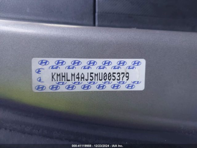 KMHLM4AJ5MU005379 Hyundai Elantra Hybrid Blue