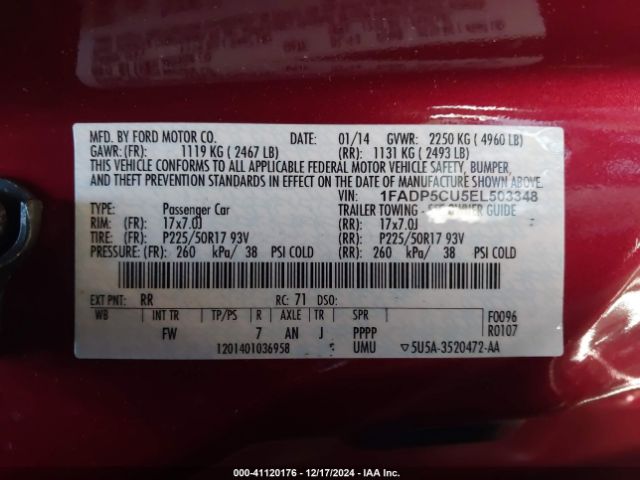 1FADP5CU5EL503348 Ford C-max Energi Sel