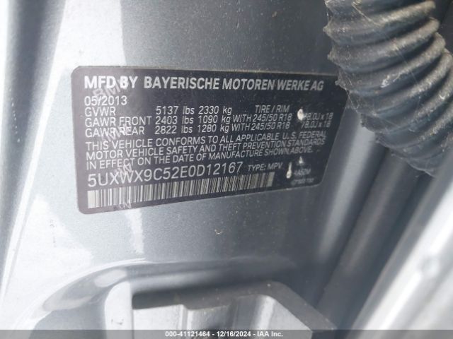 5UXWX9C52E0D12167 BMW X3 Xdrive28i