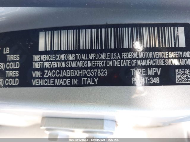 ZACCJABBXHPG37823 Jeep Renegade Latitude Fwd