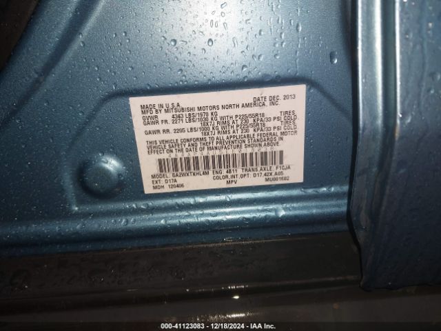 2014 MITSUBISHI OUTLANDER SPORT 4A4AP4AU5EE018036 Photo 8