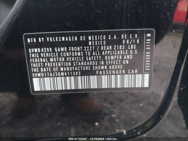 3VWD17AJ3GM411363 Volkswagen Jetta 1.8t Sport