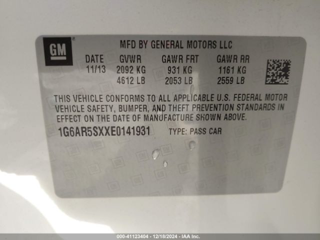 1G6AR5SXXE0141931 Cadillac CTS LUXURY