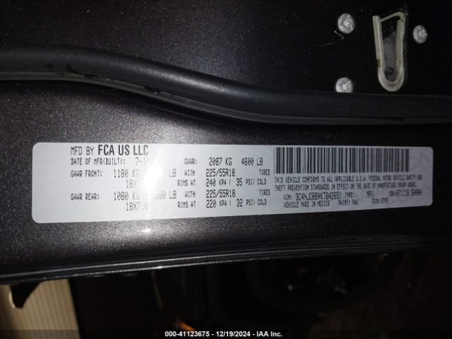 3C4NJDBBXKT842651 Jeep Compass Altitude 4x4