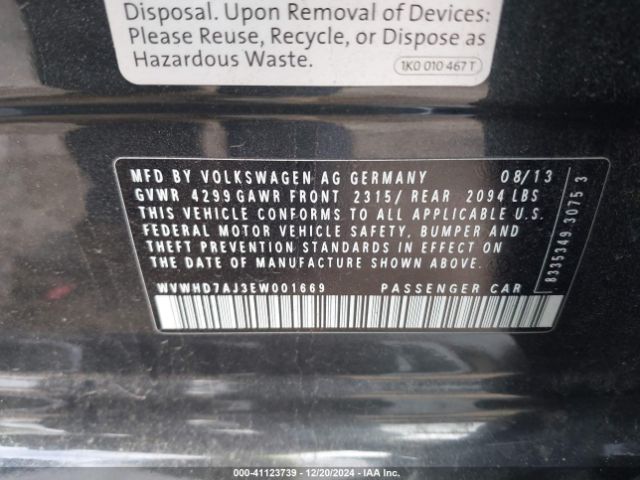 WVWHD7AJ3EW001669 Volkswagen Gti Driver's Edition