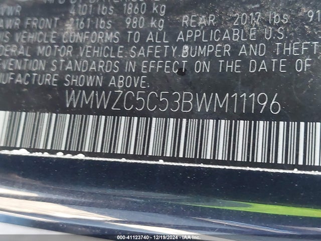 2011 MINI COOPER S COUNTRYMAN WMWZC5C53BWM11196 Photo 8