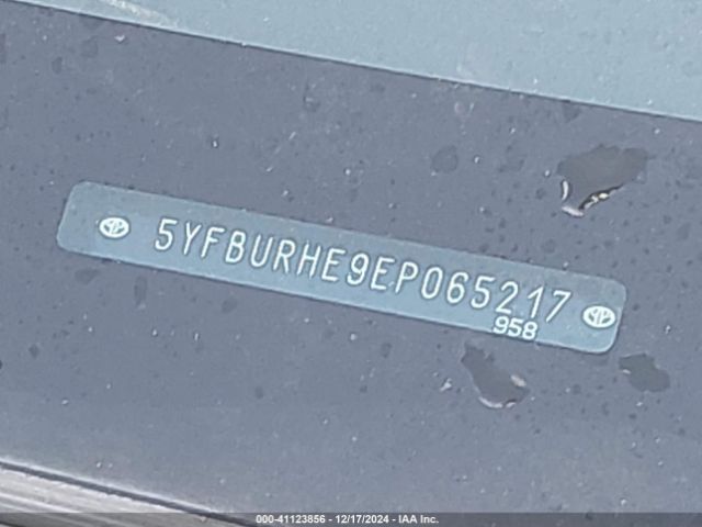 5YFBURHE9EP065217 Toyota Corolla L/le/le Pls/prm/s/s Pls