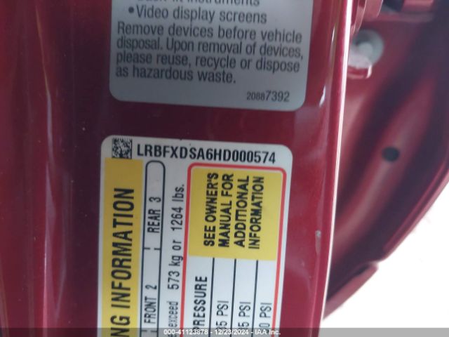 LRBFXDSA6HD000574 Buick Envision Essence