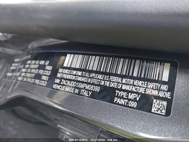 ZACNJDD1XMPM08399 Jeep Renegade Limited 4x4