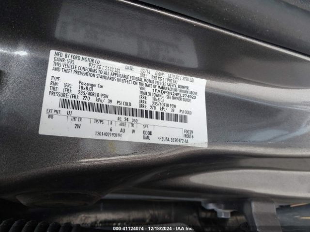 1FADP3N24EL274922 Ford Focus Titanium