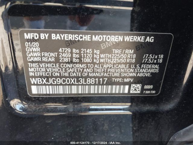WBXJG9C0XL3L88117 BMW X1 Xdrive28i