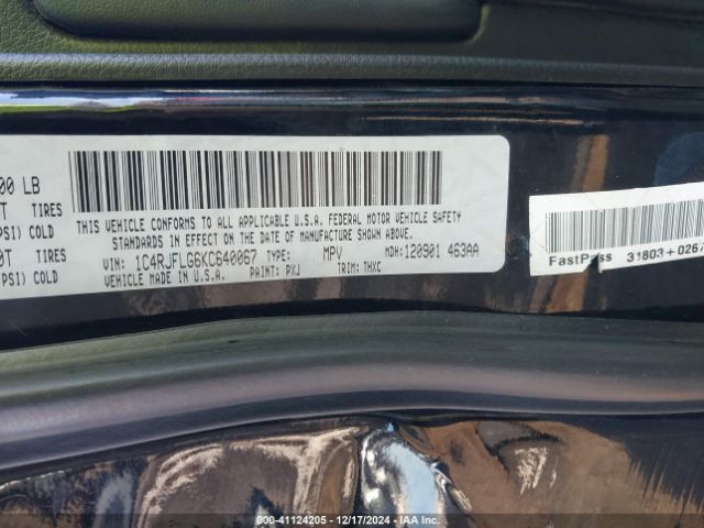 1C4RJFLG6KC640067 Jeep Grand Cherokee Trailhawk 4x4