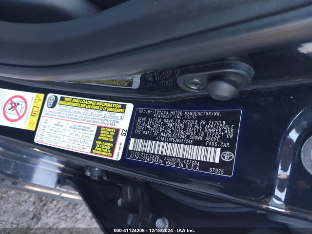 Toyota CAMRY SE 2018 4T1B11HK6JU551248 Image 9