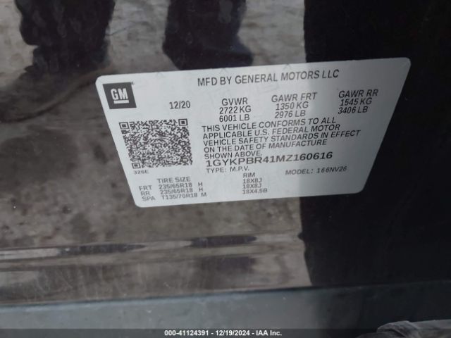 2021 CADILLAC XT6 1GYKPBR41MZ160616 Photo 8