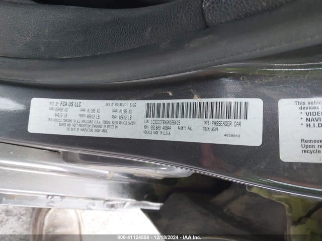 1C3CCCFBXGN186419 Chrysler 200 Touring