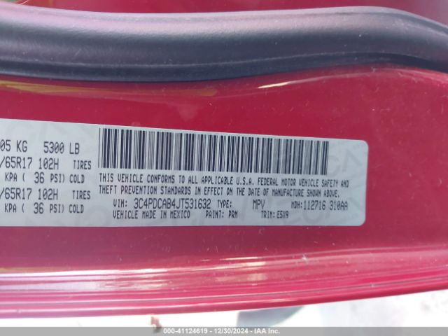 3C4PDCAB4JT531632 Dodge JOURNEY SE