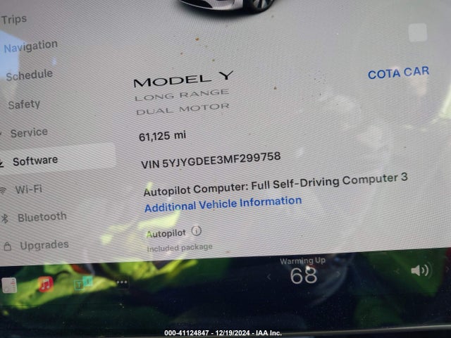 2021 TESLA MODEL Y 5YJYGDEE3MF299758 Photo 6