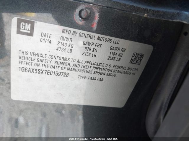 1G6AX5SX7E0159728 Cadillac CTS LUXURY