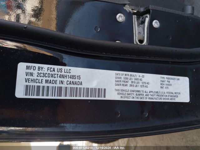 2C3CDXCT4NH148515 Dodge CHARGER R/T