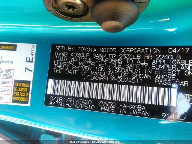 Toyota Prius Prime Advanced 2017 JTDKARFPXH3024511 Image 9