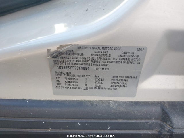 2007 CADILLAC SRX 1GYEE637770170024 Photo 8