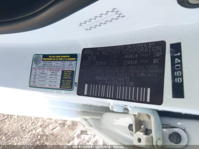 KNALN4D7XE5144711 KIA Cadenza Premium