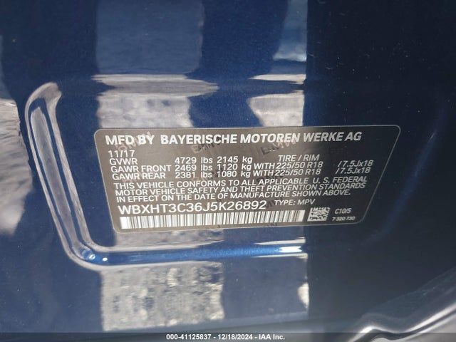 BMW X1 Xdrive28i 2018 WBXHT3C36J5K26892 Image 9
