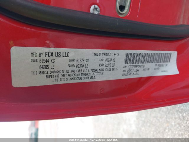 1C3CDFBB5FD421799 Dodge DART SXT