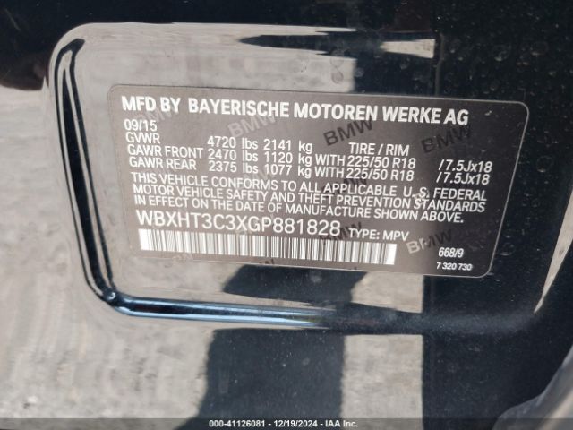 WBXHT3C3XGP881828 BMW X1 Xdrive28i