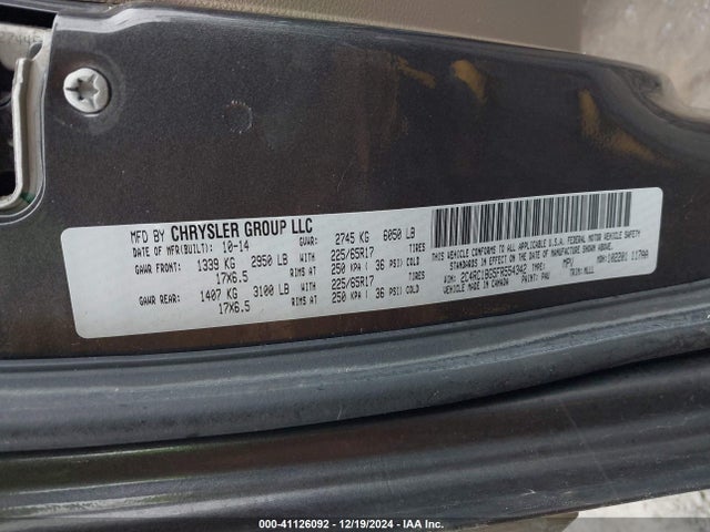 2C4RC1BG5FR554342 Chrysler Town & Country Touring