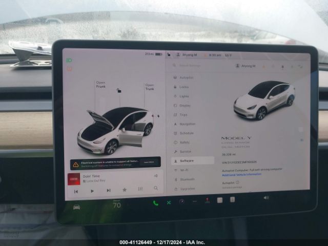 5YJYGDEE3MF160925 Tesla Model Y Long Range Dual Motor All-wheel Drive