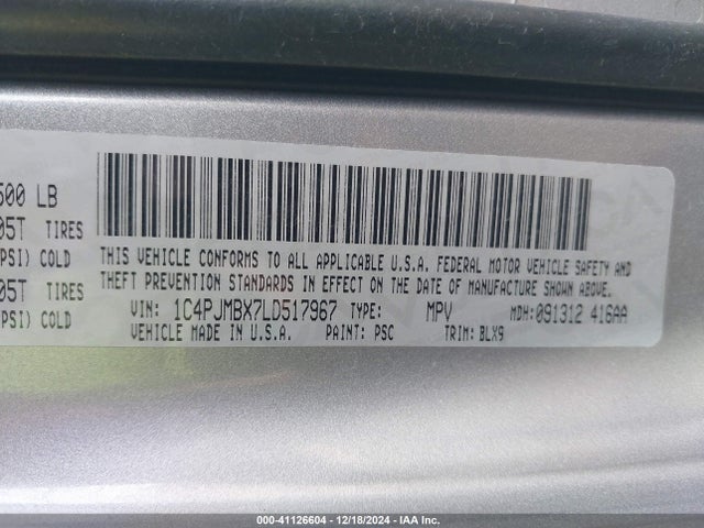 Jeep Cherokee Trailhawk Elite 4x4 2020 1C4PJMBX7LD517967 Image 9