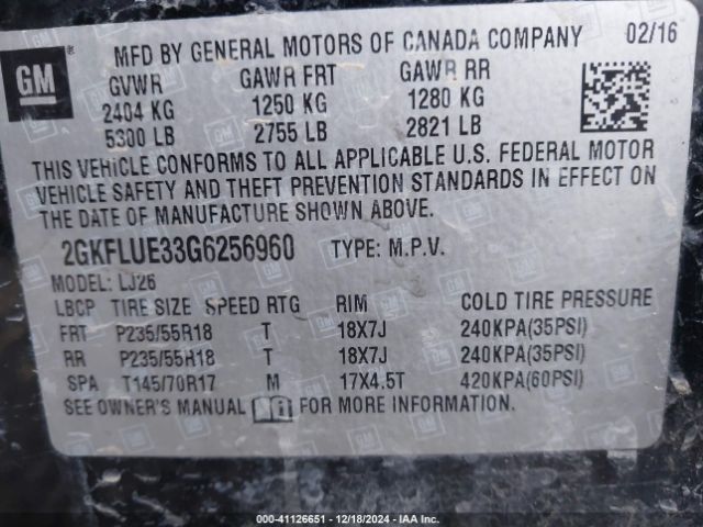 2GKFLUE33G6256960 GMC Terrain Slt