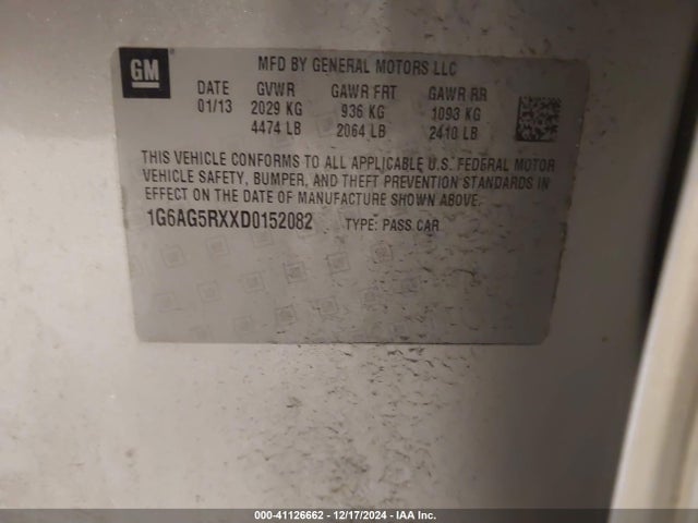 2013 CADILLAC ATS 1G6AG5RXXD0152082 Photo 8