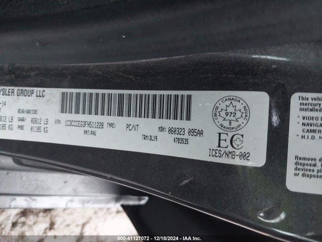 1C3CCCEG3FN511228 Chrysler 200 C