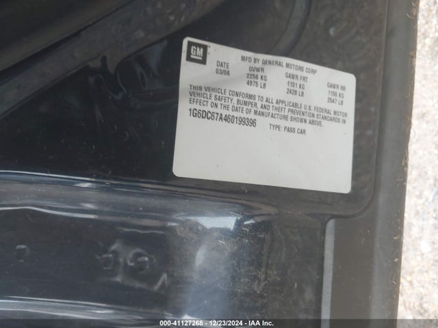 2006 CADILLAC STS 1G6DC67A460199396 Photo 8