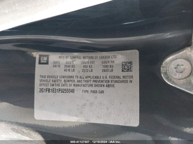 2G1FB1E31F9255048 Chevrolet Camaro 2ls