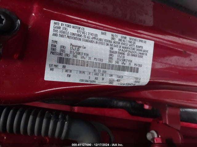 Ford Focus Titanium 2015 1FADP3N2XFL344618 Image 9