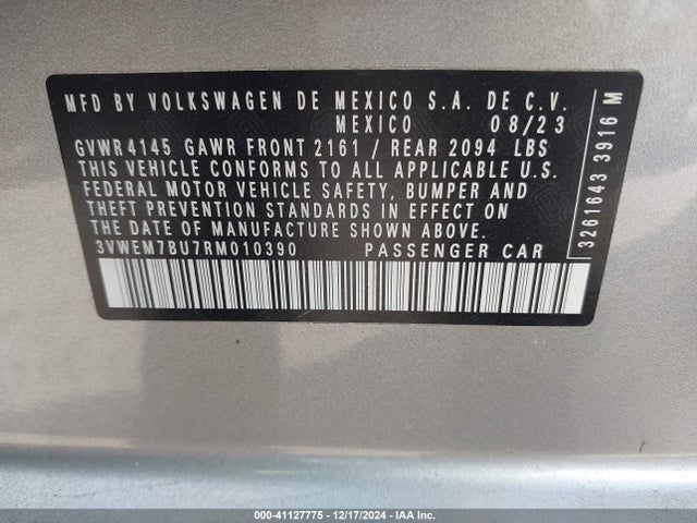 3VWEM7BU7RM010390 Volkswagen Jetta 1.5t Se