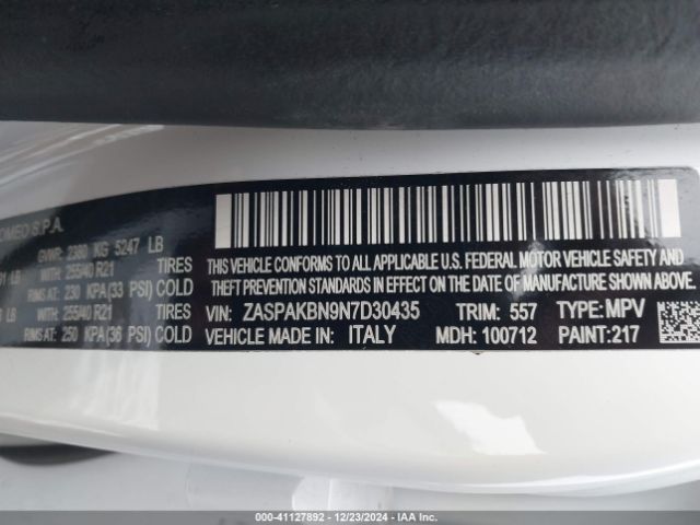2022 ALFA ROMEO STELVIO ZASPAKBN9N7D30435 Photo 8